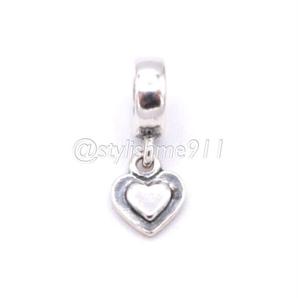 Authentic PANDORA Silver Heart Dangle - 790373 - Picture 6 of 12